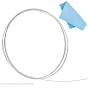 1m 925 fil d'argent sterling, demi-tour, avec un chiffon de polissage 1pc