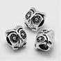Alloy European Beads, Owl, Large Hole Beads