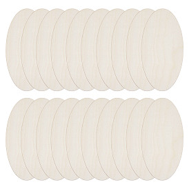 Незаконченные деревянные части, деревянные вырезы, овальные