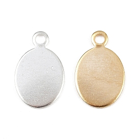 Латунные подвески, без кадмия и без свинца, овальные амулеты