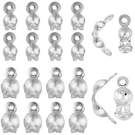 20 шт. 2 стиль 925 наконечники из стерлингового серебра, Калотте заканчивается, крышка раскладушки