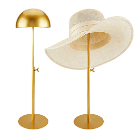 Soportes de exhibición de sombreros de hierro, semicírculo