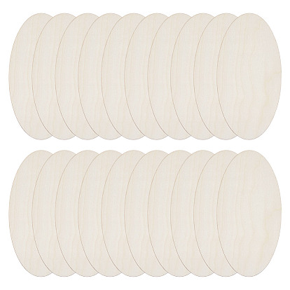 Незаконченные деревянные части, деревянные вырезы, овальные