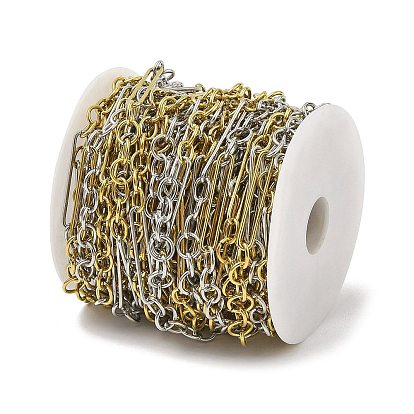 Ионное покрытие (ip) 304 двухцветные звеньевые цепи из нержавеющей стали, с катушкой, несварные