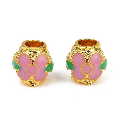 Латунь эмаль бисера, без кадмия, без никеля и без свинца, цветок