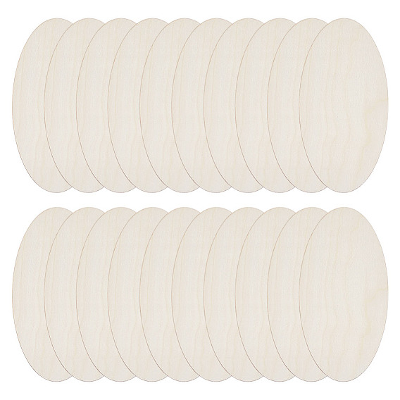 Незаконченные деревянные части, деревянные вырезы, овальные