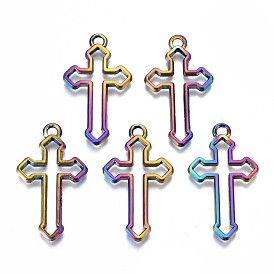 Plated Alloy Pendants, Cadmium Free & Lead Free, Cross