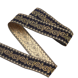 1полиэстеровая жаккардовая лента в винтажном стиле, плетеная лента с вышивкой, для аксессуаров для одежды