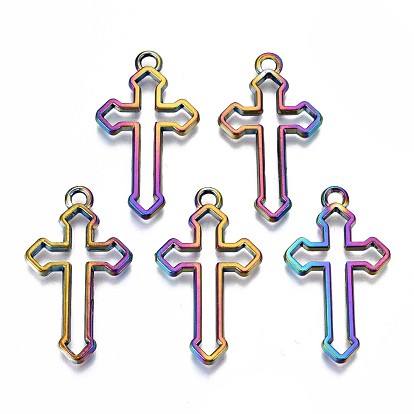 Plated Alloy Pendants, Cadmium Free & Lead Free, Cross