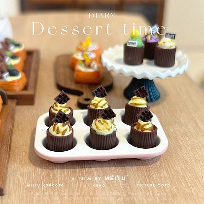 Миниатюрные украшения из смолы, аксессуары для домашнего кукольного домика с микро-ландшафтом, притворяясь опорными украшениями, питание