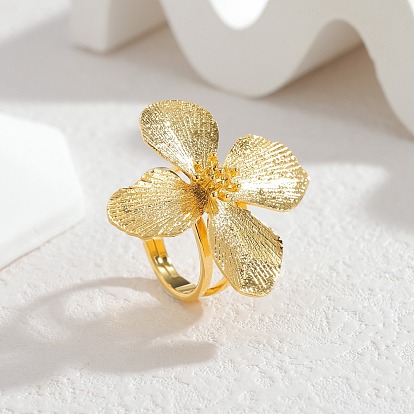 304 палец кольца из нержавеющей стали, цветок