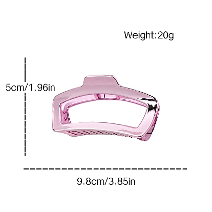 Rectangle Plastic Large Claw Hair Clips, for Women Girl Thick Hair