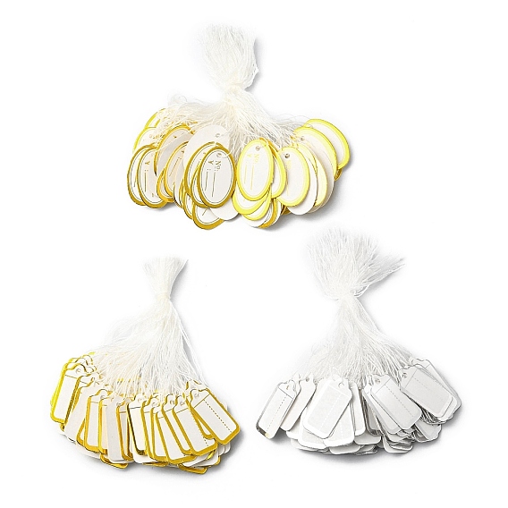 Пустые знаки ценники продажи теги, для розничной торговли поддерживает дисплей, с хлопком шнур