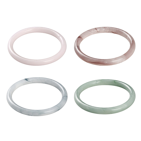 4шт. 4 цветные стеклянные браслеты для женщин