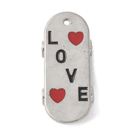 Сплав с эмалевыми подвесками, люблю скейтборд