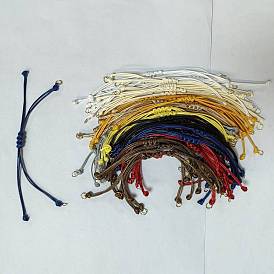 50pcs 10 couleurs fabrication de bracelets en cordon tressé en polyester ciré
