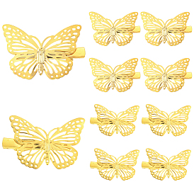 12шт. 2 стили железных заколок-крокодилов для волос для женщин и девушек, бабочка