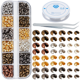 Наборы для самостоятельного изготовления, включая чехлы для железных бусин, 304 Пинцет для ресниц из нержавеющей стали