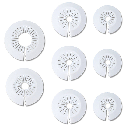 48шт. 4 стили пластиковая накладка на радиатор, крышка водопроводной трубы, сантехнические крышки