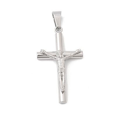 304 подвески из нержавеющей стали, религия Иисус крест амулеты, вакуумное покрытие pvd