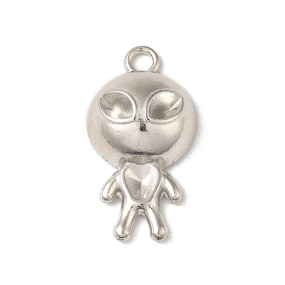 Alloy Alien Pendants,  Rhinestone Settings, Cadmium Free & Lead Free