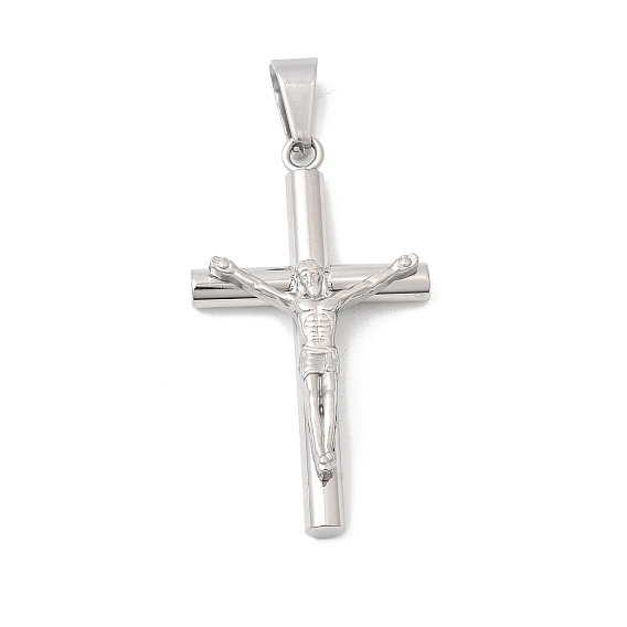 304 подвески из нержавеющей стали, религия Иисус крест амулеты, вакуумное покрытие pvd