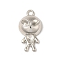 Alloy Alien Pendants,  Rhinestone Settings, Cadmium Free & Lead Free