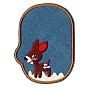 Computerized Embroidery Cloth Iron on/Sew on Patches, Costume Accessories, Sika deer