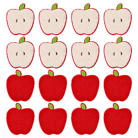 16шт. 2 стили нашивки из ткани, швейные украшения, яблоко