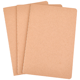 3шт. a5 чистые блокноты из бумаги, прямоугольные