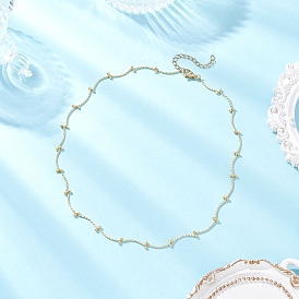 Латунные цепочные ожерелья с закрученными звеньями