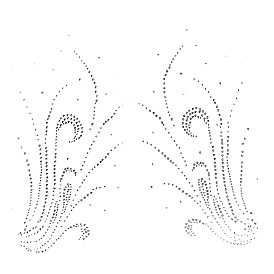 Стекла исправление горный хрусталь, гладить по аппликациям, аксессуары для костюма, для одежды, , брюки