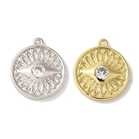 Стойка металлическая латунная микропрофилированная кубическая циркония подвески, без кадмия и без свинца, долговечный, плоские круглые с глаз