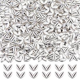 500 бусины из сплава в тибетском стиле, лист