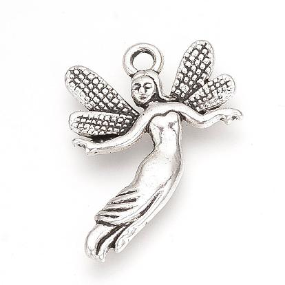 Тибетский стиль сплава поезд подвески, без кадмия и без свинца, ангел