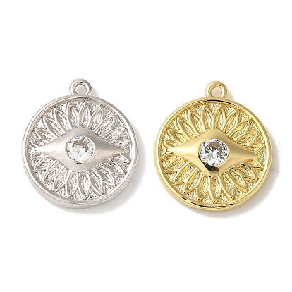 Стойка металлическая латунная микропрофилированная кубическая циркония подвески, без кадмия и без свинца, долговечный, плоские круглые с глаз