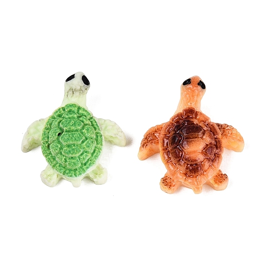 Opaque Resin Cabochons, Turtle