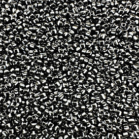 Круглый бисер стекло, бочка с полосой