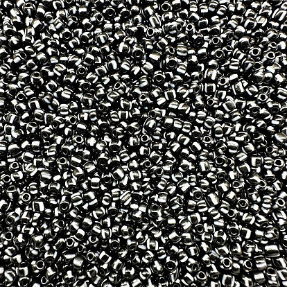 Круглый бисер стекло, бочка с полосой