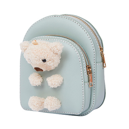 Наборы для изготовления женских сумок через плечо из искусственной кожи с куклой-медведем «сделай сам», Вязание сумки на плечо крючком для начинающих.