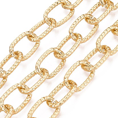 Aluminium Cable Chains, Textured, Unwelded, with Spool