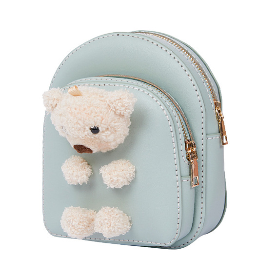 Наборы для изготовления женских сумок через плечо из искусственной кожи с куклой-медведем «сделай сам», Вязание сумки на плечо крючком для начинающих.