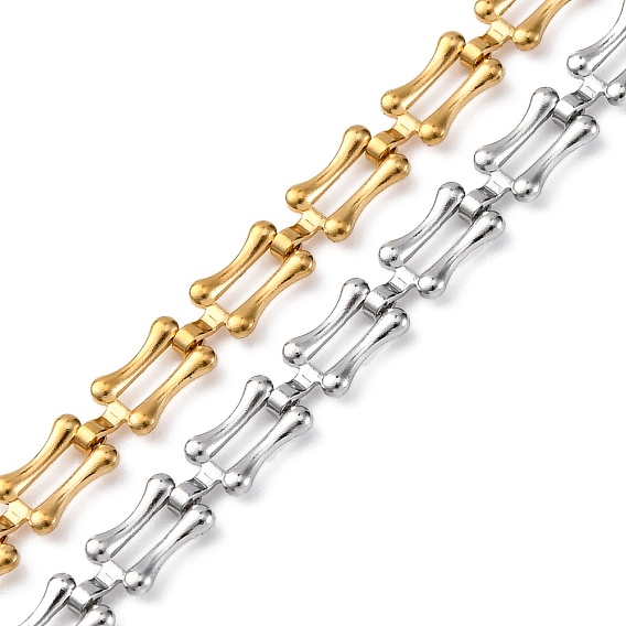 304 цепи прямоугольные звенья нержавеющие, с катушкой, несварные