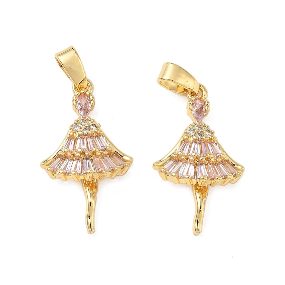 Латунные микро проложить кубического циркония подвески, человеческая форма, без свинца и без кадмия, долговечный, стойки покрытие