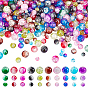 900Pcs 10 Colors Mixed Style Crackle Glass Beads, Round