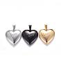 316 Surgical Stainless Steel Locket Pendants, Love Heart