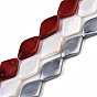 Electroplate Natural Shell Beads Strands, Rhombus