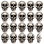 20шт. пуговицы в виде черепа из сплава, пряжки для пальто, пуховика, одежды с хлопковой подкладкой