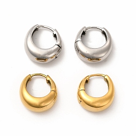 316 Surgical Stainless Steel Thick Hoop Earrings for Women
