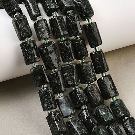 Природные SERAPHINITE нитей бисера, колонка, граненые